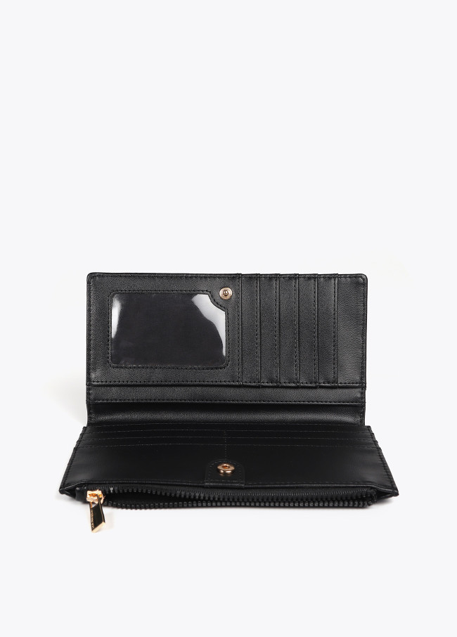 Diamond design monogram wallet