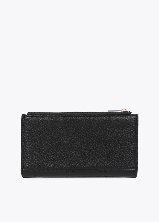 Diamond design monogram wallet