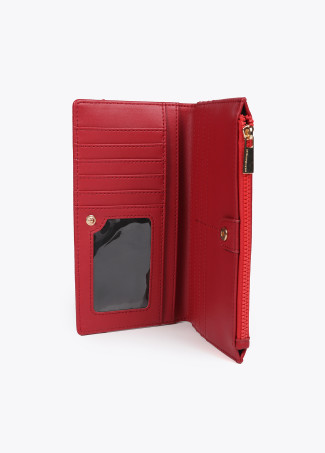 Diamond design monogram wallet