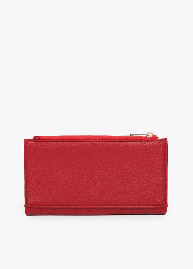 Diamond design monogram wallet