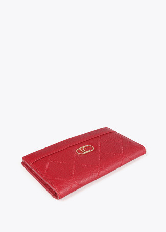 Diamond design monogram wallet