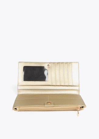 Diamond design monogram wallet