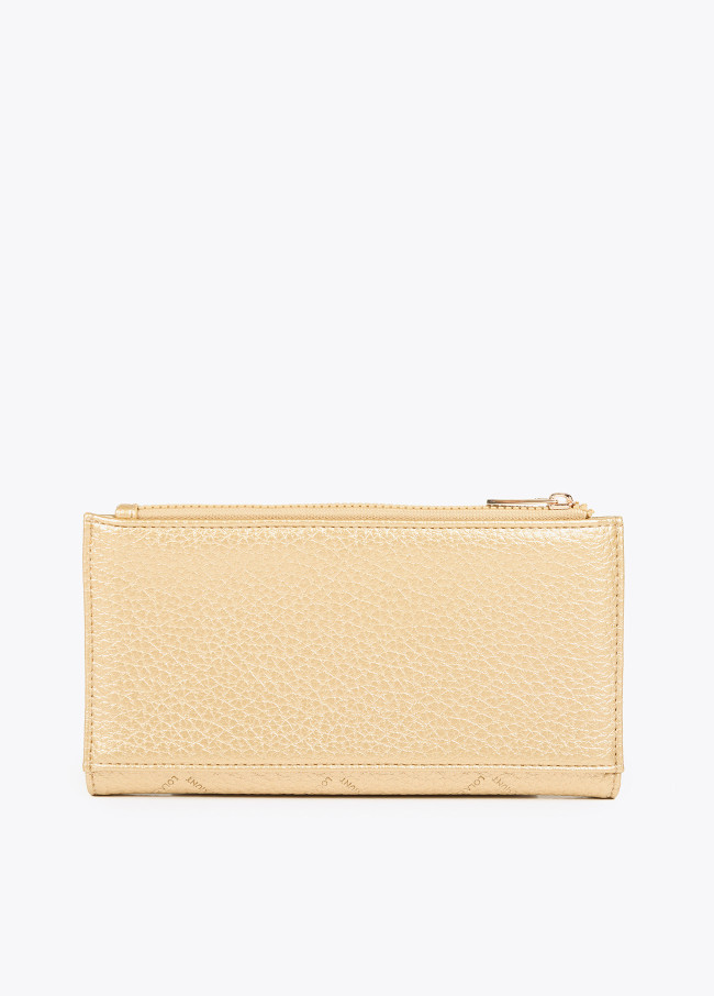 Diamond design monogram wallet