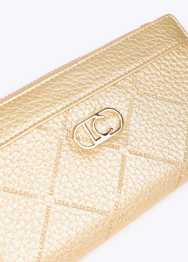 Diamond design monogram wallet