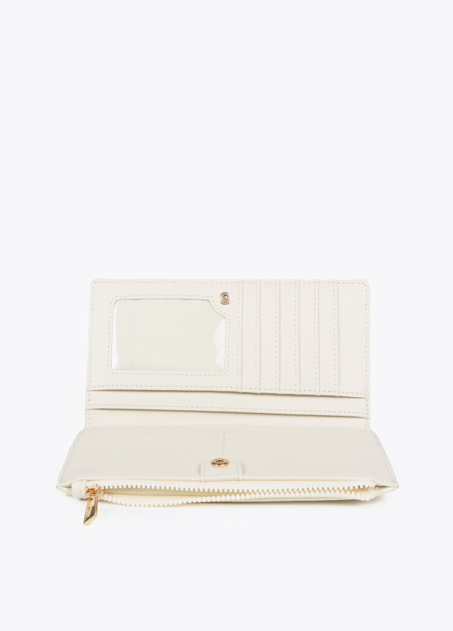 Diamond design monogram wallet