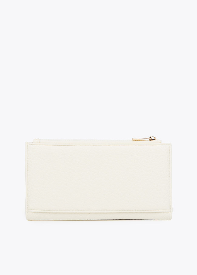 Diamond design monogram wallet