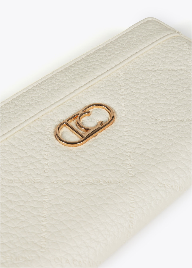 Diamond design monogram wallet