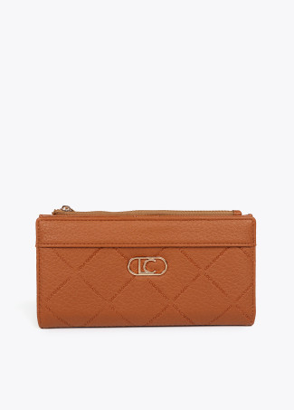 Diamond design monogram wallet