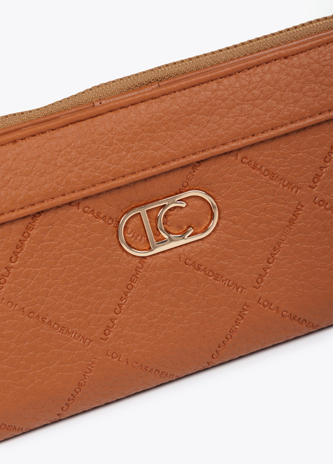 Diamond design monogram wallet