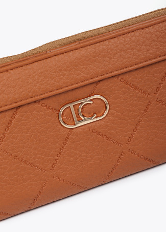 Diamond design monogram wallet