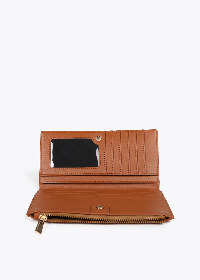 Diamond design monogram wallet