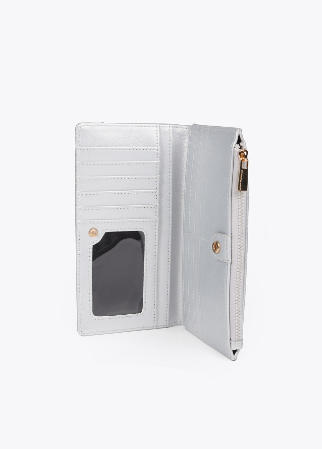 Diamond design monogram wallet