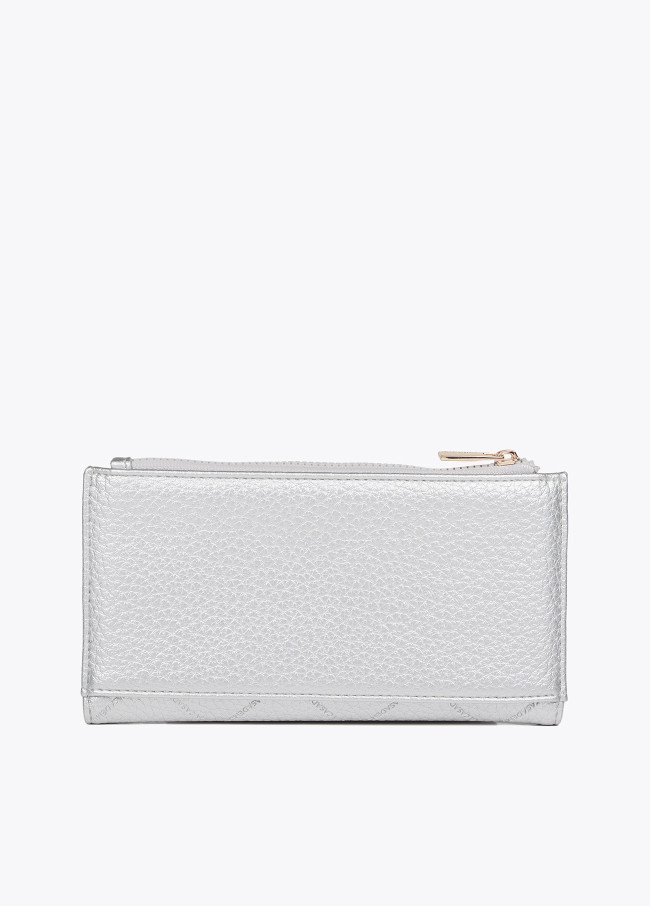 Diamond design monogram wallet