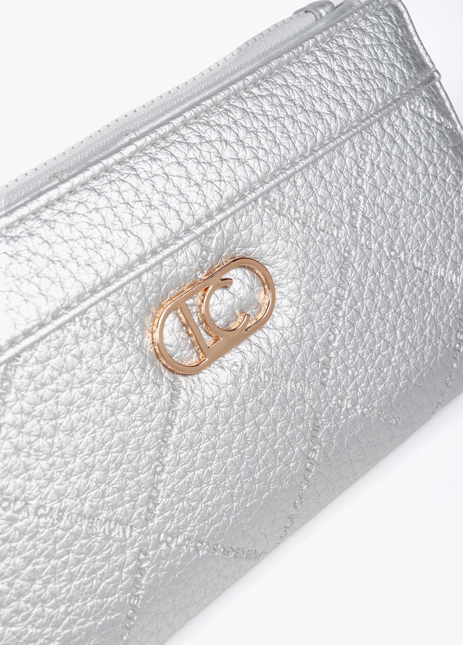 Diamond design monogram wallet