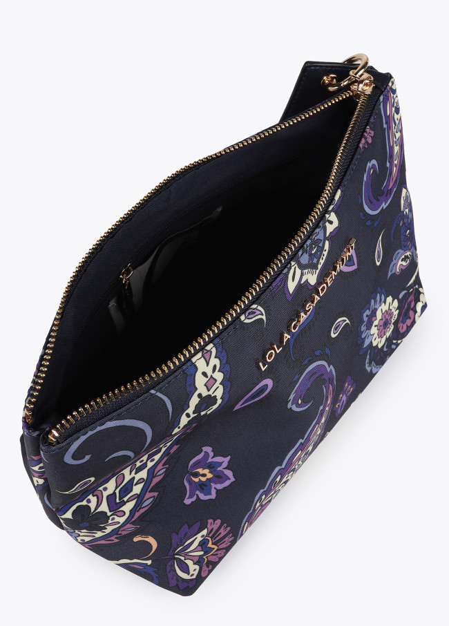 Floral print toiletry bag