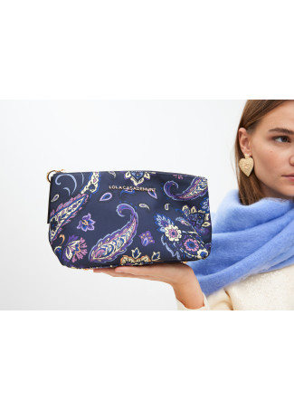 Floral print toiletry bag