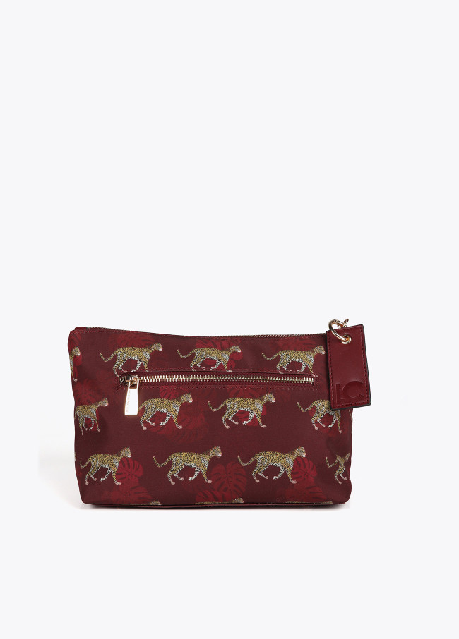 Floral print toiletry bag