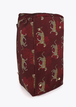 Floral print toiletry bag