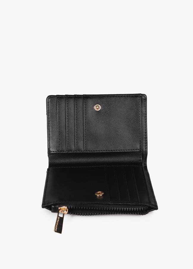 Diamond design monogram purse