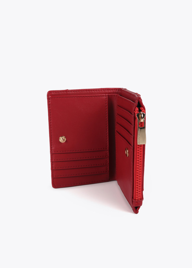 Diamond design monogram purse