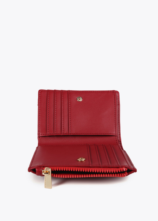 Diamond design monogram purse