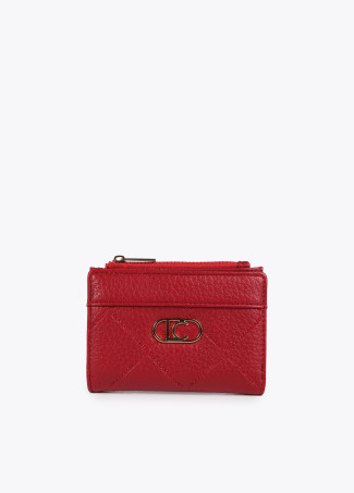 Diamond design monogram purse