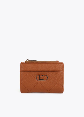 Diamond design monogram purse