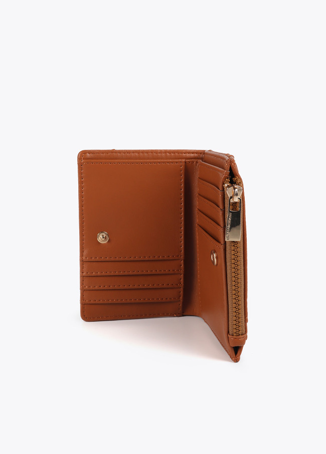 Diamond design monogram purse