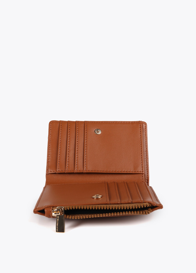 Diamond design monogram purse