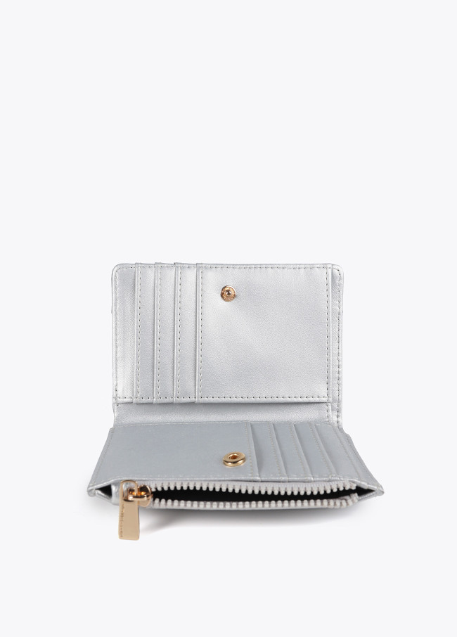 Diamond design monogram purse