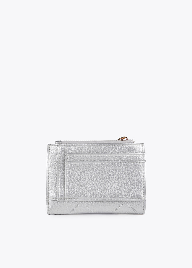 Diamond design monogram purse