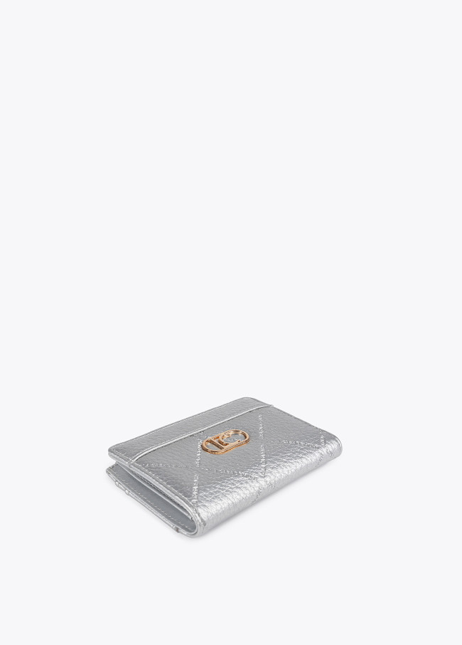 Diamond design monogram purse