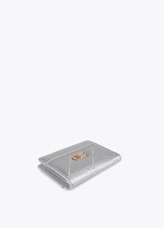 Diamond design monogram purse