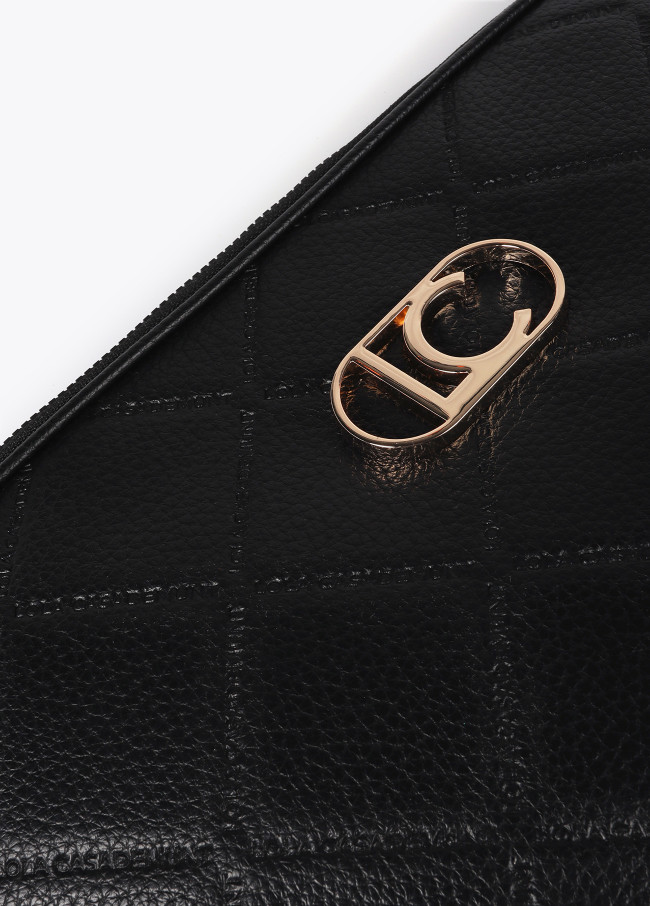 Diamond design monogram computer case