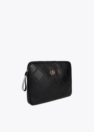 Diamond design monogram computer case