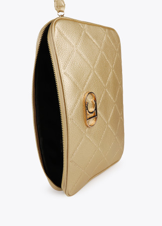 Diamond design monogram computer case