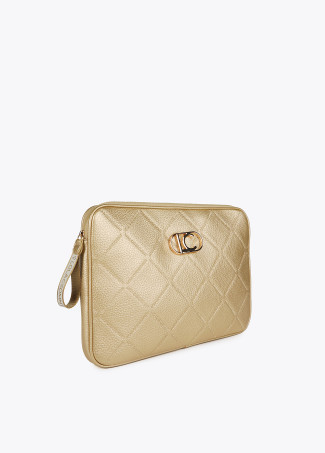 Diamond design monogram computer case