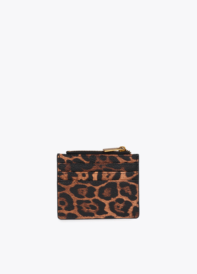 Tarjetero animal print