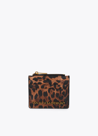 Animal print card holder