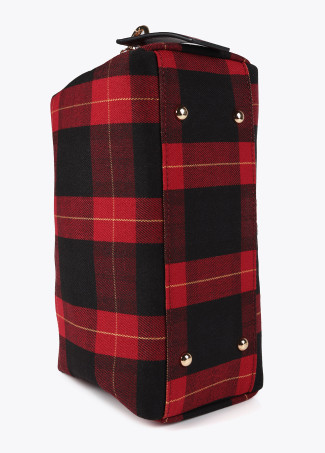 Neceser estampado cuadros