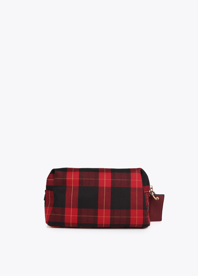 Neceser estampado cuadros