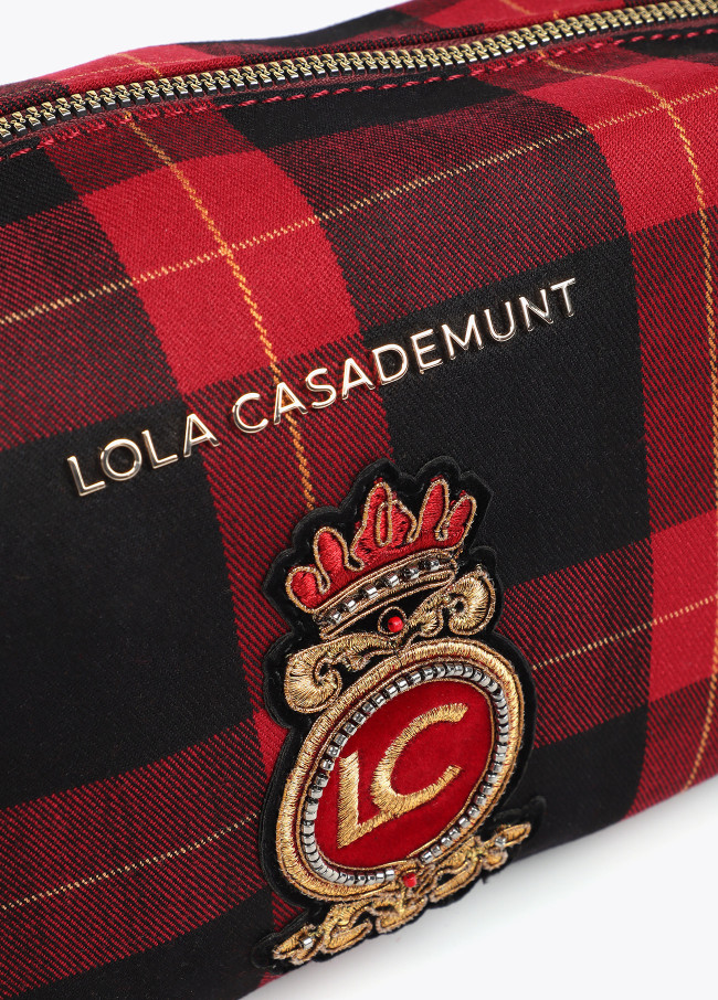 Neceser estampado cuadros