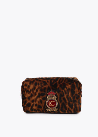 Animal print toiletry bag