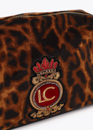 Animal print toiletry bag