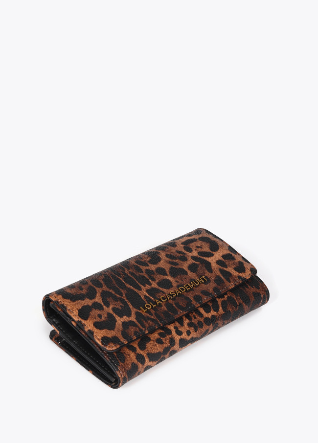 Animal print wallet