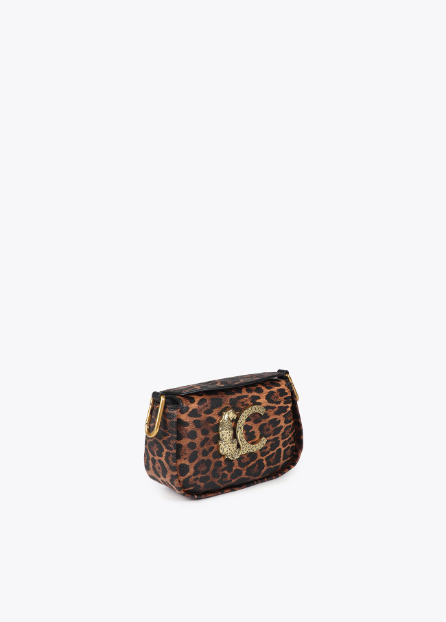Bandolera Animal Print Logo LC Leopardo