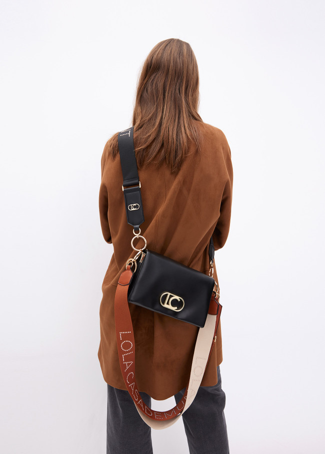 Asa bolso tachas metalizadas logo