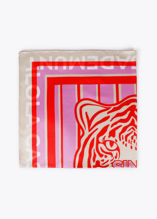 Foulard stampa testa di tigre 1981