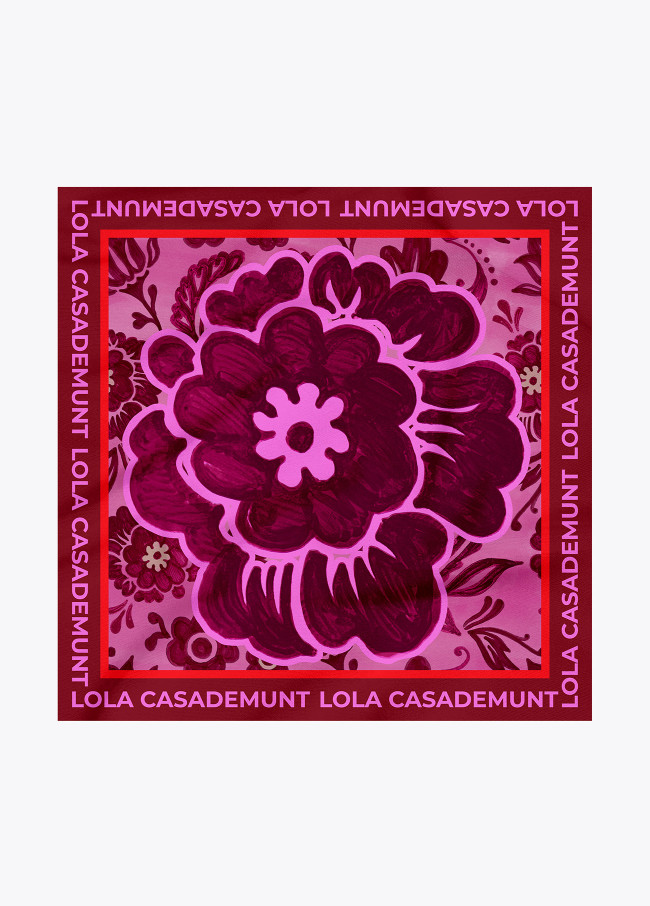 Floral print scarf