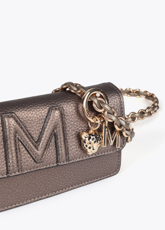 Bandoleira Baguete Efeito Pele com M em Relevo